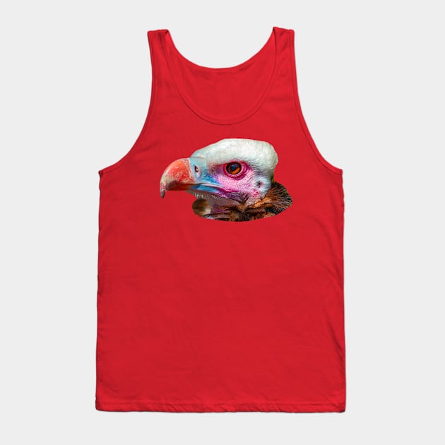 Head of a White Faced Vulture Tank Top by dalyndigaital2@gmail.com